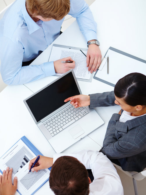 reunión de negocio en consultoría